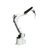 Robot de soudage à l'arc Kawasaki BA006L avec torche de soudage PLC, rail linéaire, portée de 2036 mm, câble traversant le bras, charge utile de 6 kg, 7ème axe