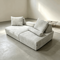 Canapé modulaire en forme de L à compression sous vide moderne avec combinaison libre pour salon