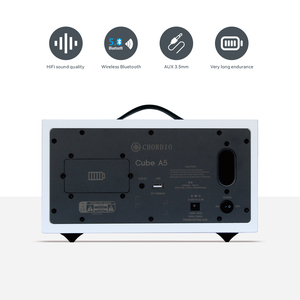 Chordio A5 Loa di động đơn giản Hộp âm thanh màu trắng với năng lượng pin cho cắm trại đầy màu sắc thiết bị âm thanh - Product Image 4