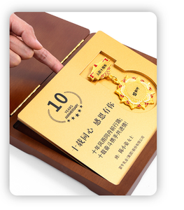 2025 venta al por mayor personalizado ejército Memorial 3D medalla de oro de madera Premios de Honor placa trofeos nombre Logo impresión plegable barato Metal vidrio - Product Image 5