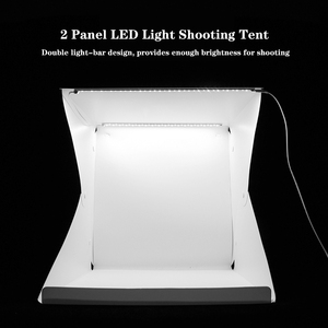 Xách tay 40cm Mini <span class=keywords><strong>LED</strong></span> chụp lều có thể gập lại ảnh studio chiếu sáng <span class=keywords><strong>box</strong></span> với 6 màu sắc phông nền cho Softbox phụ kiện bức ảnh - Product Image 4