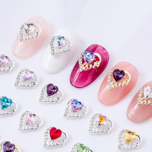 Colorido 3D Nail Art Charms Love Crystal para <span class=keywords><strong>uñas</strong></span> acrílicas Mujeres Niñas Día de la madre de San Valentín - Product Image 4