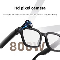 Cámara Inteligente con IA para Gafas, 800W Píxeles, Traducción en Tiempo Real, Reconocimiento de Objetos, Asistente de Voz, Lentes Inteligentes, Gafas Inteligentes Meta