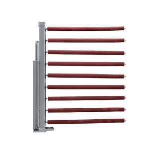 Kéo Ra Closet Quần <span class=keywords><strong>Hanger</strong></span> Bar Thép SIDE Mounted Quần Giá Quần Áo Tổ Chức Với 9 Arms Cho Tiết Kiệm Không Gian - Product Image 3