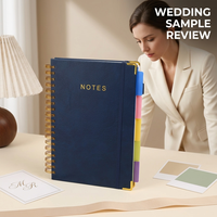 Carnet à spirales personnalisé en cuir PU avec sangle et papier épais pour cadeaux de conférence, événements professionnels et programmes de vente au détail