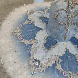 Profesional de alta calidad tamaño niños niñas mujeres adultos rendimiento desgaste <span class=keywords><strong>Pavo</strong></span> <span class=keywords><strong>Real</strong></span> azul Ballet tutú - Product Image 3