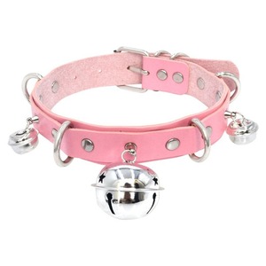 Nuova Collana Personalizzata a Forma di Cuore, Creativo Ciondolo a Goccia d'Acqua con Campanello, Collana Choker in Pelle - Product Image 1