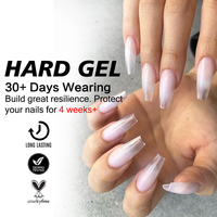 KODIES GEL 30g Gel dur transparent pour ongles, gel de construction, extension, acrylique, manucure, logo/marque personnalisé, OEM, fournitures pour l'art des ongles