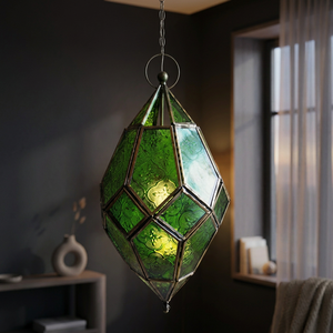 Farol Colgante de Hierro y Vidrio Hecho a Mano, Ecológico, Estilo Marroquí, para Decoración Navideña del Hogar y Jardín, Personalizable, Superventas - Product Image 2