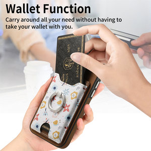 Étui de téléphone à rabat en cuir PU avec porte-carte pour Samsung S24 Ultra S25 Plus S23 S21 FE A22 4G <span class=keywords><strong>5G</strong></span> A33 A53 A73 <span class=keywords><strong>Compatible</strong></span> 4G <span class=keywords><strong>5G</strong></span> - Product Image 5