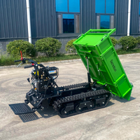 Piste minière souterraine Dumper hydraulique benne remorque camion 1000kg chenillé Mini Dumper
