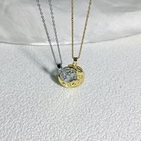 Colliers de lune et d'étoiles de haute qualité en acier inoxydable collier de couple personnalisé pour les femmes
