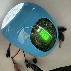 Đơn giản hóa pin hiển thị mức công suất LCD Bảng điều khiển 48v60v khối lượng + khóa + Sừng ba trong một đèn pha xe tay ga - Product Image 1