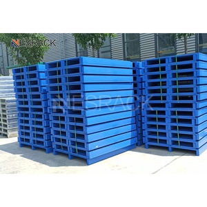 Nhà Máy Bán Buôn Công Nghiệp Hậu Cần Di Chuyển Mạ Thép Kim Loại <span class=keywords><strong>Pallet</strong></span> Tròn Góc Hai Mặt <span class=keywords><strong>Stackable</strong></span> Sắt <span class=keywords><strong>Pallet</strong></span> - Product Image 6