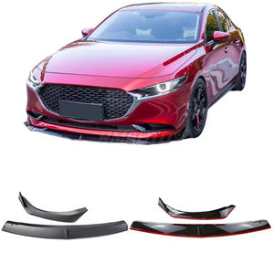 Pour Mazda 3 Axela 2020, diffuseur de pare-chocs avant noir brillant, pièce de modification de voiture en carbone, protection de pare-chocs, accessoires de voiture - Product Image 1