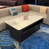 Fournir 3d Design Intérieur Club Meubles Discothèque Salon Shisha Narguilé Led Infinity Miroir Table Basse pour Night Club Bar