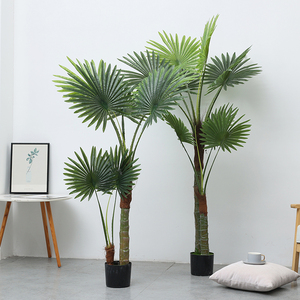 Cây trong nhà nhiệt đới cây nhân tạo đu đủ Mallow bầu sàn phòng lá tròn cây Mallow cây xanh nhân tạo tang Palm - Product Image 3