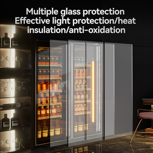Frigorifero Commerciale a <span class=keywords><strong>Doppia</strong></span> Porta per Vini e Bevande, Espositore Verticale con Porta in Vetro - Product Image 6