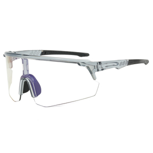 Lunettes de soleil de cyclisme de luxe avec vision nocturne ombre à changement de couleur énergie solaire UV400 PC polarisé pour les activités de plein air - Product Image 6