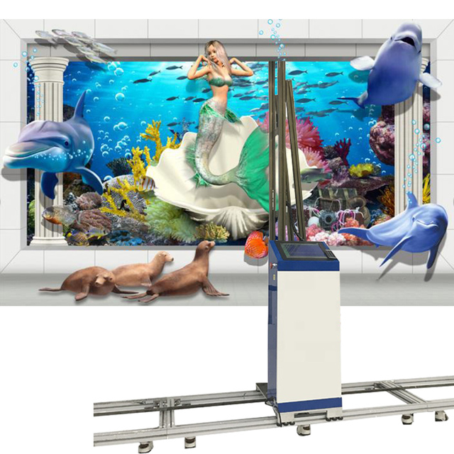 Hot Sale Automatic Horizontal Printer With Water and UV Based 3d Vertical Wall Inkjet Printing Machine