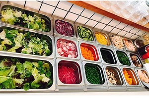 Vitrine Réfrigérée Commerciale de Comptoir en Acier Inoxydable pour Mini Buffet, Bacs à Salades - Product Image 3