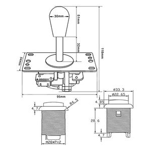 Diyアーケードバンドルキットパーツジャマハーネスジョイスティックプッシュボタンアーケードゲームマシンパーツクラシック60In160シンプルサンスター - Product Image 5
