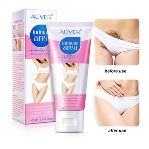 Crème Dépilatoire <span class=keywords><strong>ALIVER</strong></span> sous Marque Blanche pour Peau Douce, Corps Entier et Visage, Crème Épilatoire Naturelle Permanente pour Hommes et Femmes - Product Image 1