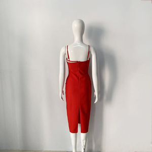 ชุดเดรสแม็กซี่สายสปาเก็ตตี้หรูหราสำหรับผู้หญิง-ชุดเดรสสลิปฤดูร้อนลำลองสำหรับงานปาร์ตี้ - Product Image 3