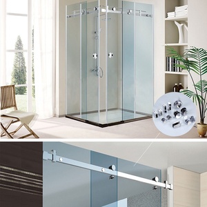 SIMEKO Quincaillerie simple pour portes de salle de bain, porte coulissante, <span class=keywords><strong>cabine</strong></span> de douche, ensemble de quincaillerie - Product Image 1
