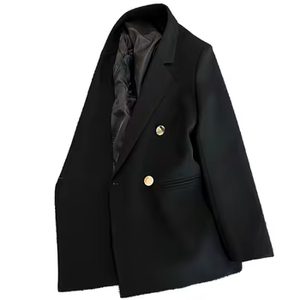 Blazer da <span class=keywords><strong>Donna</strong></span> Elegante Doppiopetto Color Caramella 2026 Nuovo Arrivo Vestibilità Slim Giacca da Ufficio da <span class=keywords><strong>Donna</strong></span> Blazer Elegante per il Lavoro - Product Image 4
