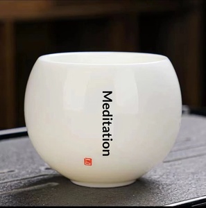 Tasse Maîtresse en Céramique, Tasse Individuelle en Porcelaine Blanche, Service à Thé Domestique, Tasse à Thé Personnalisée avec Logo Prénom/Nom <span class=keywords><strong>de</strong></span> <span class=keywords><strong>Famille</strong></span>, Origine Dehua, Style Minimaliste Moderne - Product Image 6