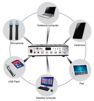 Offre Spéciale PA Système de sonorisation 80w Amplificateur de mixage de puissance Amplificateurs de mixage audio professionnels avec BT