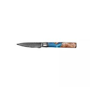 Couteau de chef de cuisine Damas personnalisé de 8 pouces, <span class=keywords><strong>67</strong></span> couches, hachoir à viande, ambidextre, durable, multi-usages, manche en résine - Product Image 5
