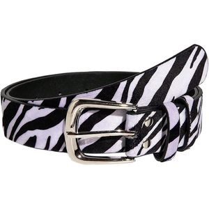 Cinturón de Cuero Sintético con Estampado de Cebra para Mujer, Hebilla Metálica, Accesorio de Moda Y2K, Marca FOXA - Product Image 1