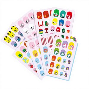 Pegatinas de Uñas para Niñas, Diseños de Dibujos Animados, Adhesivos para Uñas, Decoración para Fiestas de Cumpleaños, Maquillaje y <span class=keywords><strong>Manicura</strong></span> - Product Image 1