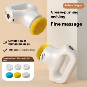 Masajeador Corporal Portátil Giratorio con Vibración, Alimentado por USB, Pantalla de Cristal Líquido, Ajuste de Fuerza de 12 Niveles, Temporizador, Personalizado de Fábrica - Product Image 2