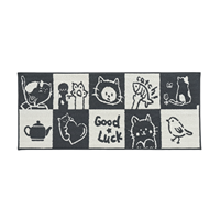 Modern Non Slip Rubber Backing Machine Made Hallway Runner Rug Washable Eco-Friendly Waterproof Polypropylene Jacquard Floor Mat
