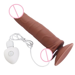 Pene largo de silicona con carga USB, <span class=keywords><strong>6</strong></span>,5 pulgadas, 22,3 <span class=keywords><strong>cm</strong></span>, consolador vibrador Vaginal realista, Juguetes sexuales - Product Image 4