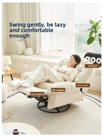 Fauteuil à bascule électrique rétro Pachman, rotation à 360°, support pour téléphone, tissu en éponge, canapé pour salon