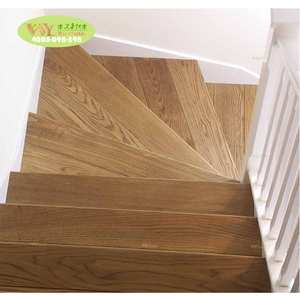 Offres Spéciales : Composants d'<span class=keywords><strong>escalier</strong></span> en chêne massif personnalisés, antidérapants, pour intérieur – Marches d'<span class=keywords><strong>escalier</strong></span> en bois massif de chêne - Product Image 1