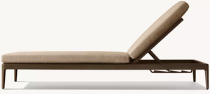 Chaise longue d'extérieur <span class=keywords><strong>en</strong></span> teck <span class=keywords><strong>de</strong></span> qualité supérieure, structure stable, confortable, coussin à séchage rapide, imperméable, <span class=keywords><strong>en</strong></span> bois. - Product Image 2