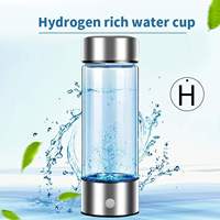 Générateur d'eau hydrogénée rechargeable par USB, ioniseur portable, bouteille de 420 ml, utilisation domestique, bureau