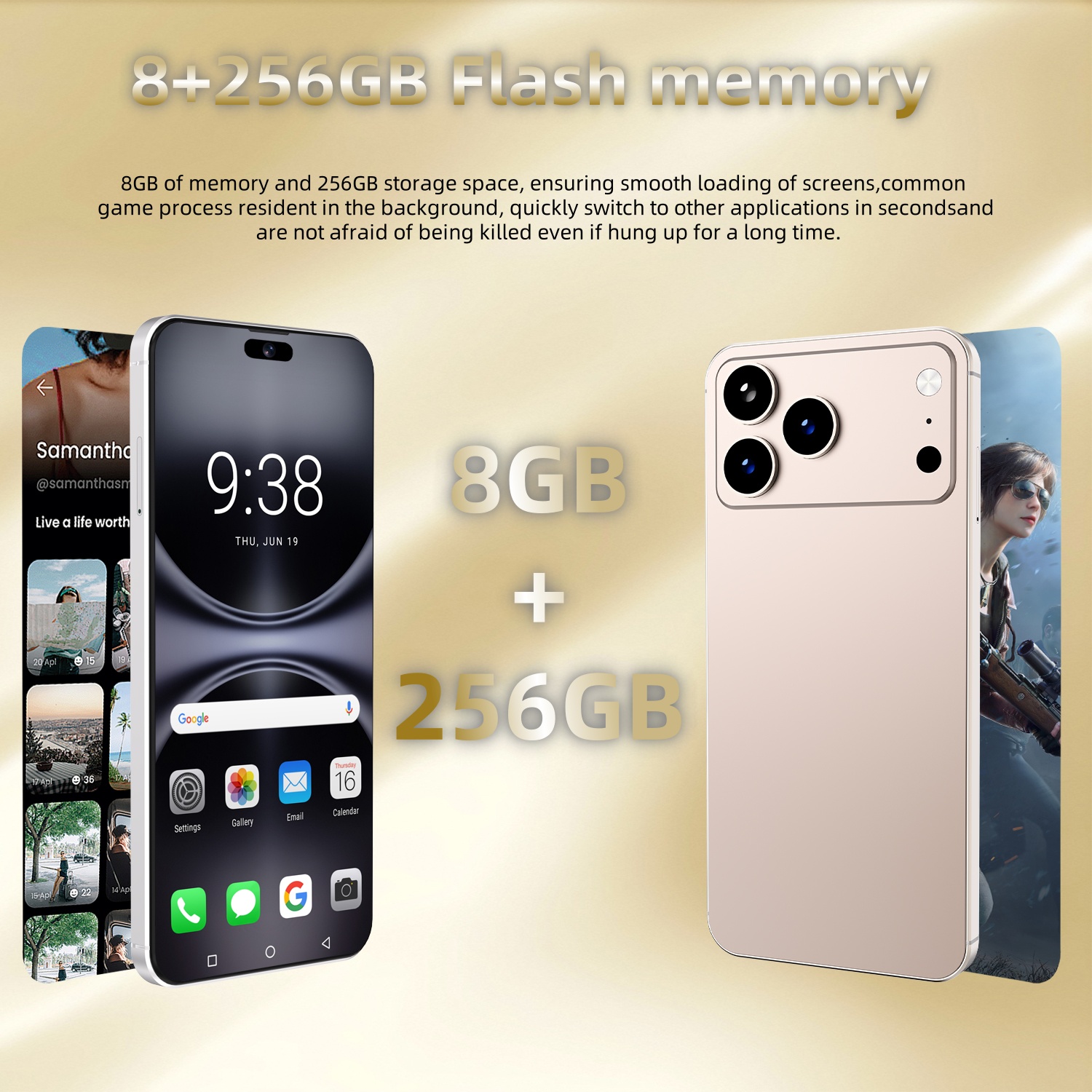スマートフォン本体 goophone 15pro max andoroid 128GB Goophone 15 Pro Max - Dual SIM 5G Smartphone with Android 10