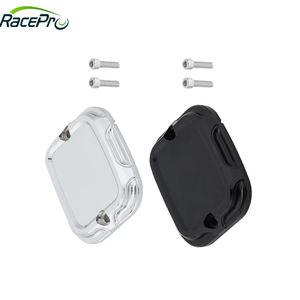 RACEPRO Couvercle <span class=keywords><strong>de</strong></span> maître-<span class=keywords><strong>cylindre</strong></span> d'embrayage <span class=keywords><strong>de</strong></span> <span class=keywords><strong>frein</strong></span> en alliage d'aluminium CNC pour <span class=keywords><strong>Harley</strong></span> Softail Dyna 1996-2015 - Product Image 1