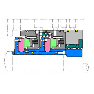 אטם גז יבש ללא מגע לפי תקן Api692, אטם גז יבש טנדם עם מבוך ביניים למדחס צנטריפוגלי - Product Image 6