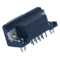 Connecteur VGA D-SUB DIP 90 degrés à 9 broches pour carte de circuit imprimé (PCB) mâle