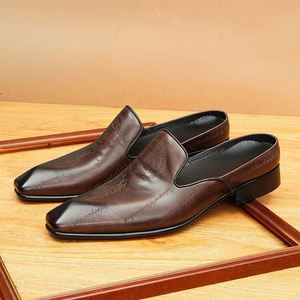 Dernier modèle de chaussures pour hommes en cuir véritable tout-en-un, chaussures décontractées en cuir satiné à franges, chaussures pour personnes paresseuses - Product Image 6