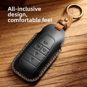 Funda de Cuero para Llaves de Coche, Compatible con GAC Trumpchi AIONS/V/Y/LX630, Funda Protectora de Cuero Genuino para Ia5 - Product Image 1