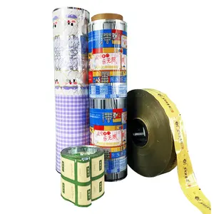 Aangepaste Print Gemetalliseerde Flexibele Pet Al Pe Opp Bopp Lamineren Verpakking Roll Lamineren Zakje Ondoorzichtige Verpakking Film