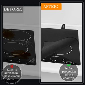 Large Stove Top Cover for Electric Stove Ceramic <b>Glass</b> Stovetop <b>Protector</b> Mat Silicone Induction Cooktop <b>Protector</b> Mat - Product Image 6